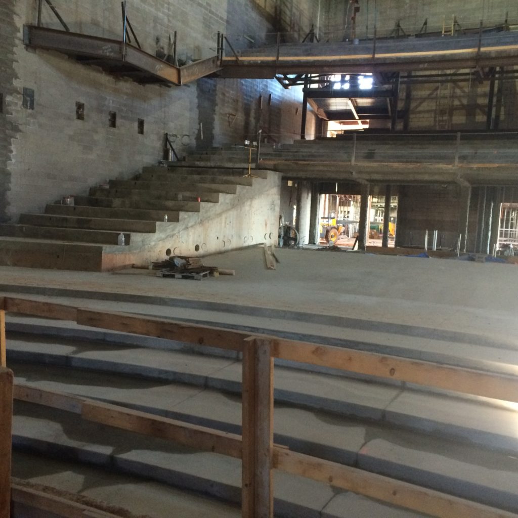 Auditorium stairs at Laramie High School